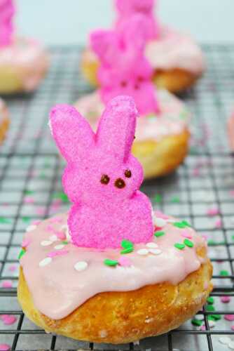 Air Fryer Easter Bunny Donuts