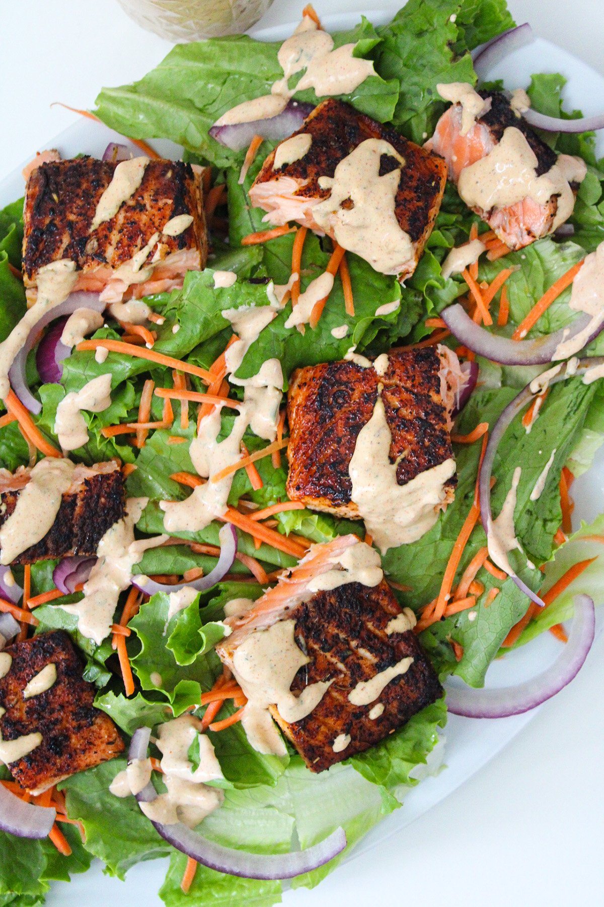 Spicy Cajun Salmon Salad