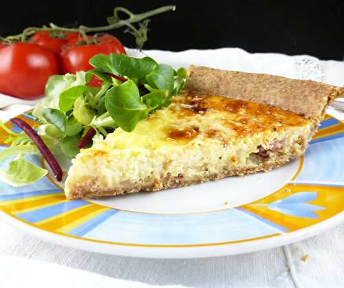 Wholemeal Spelt Quiche with Bacon and Fried Onion (from scratch)