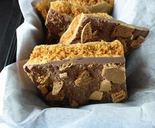 Gingerbread Chocolate Honeycomb (Cinder Toffee)