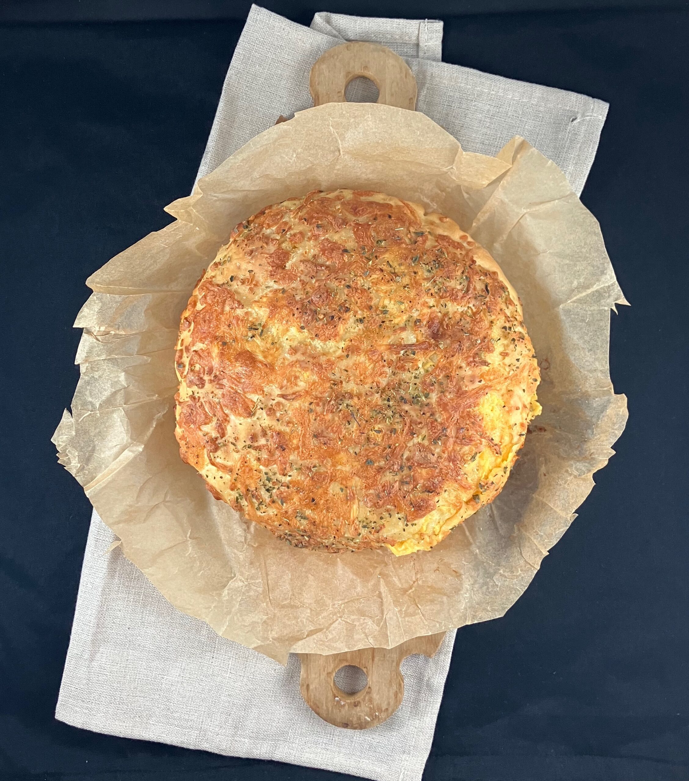 Spelt Cheese and Garlic Bread