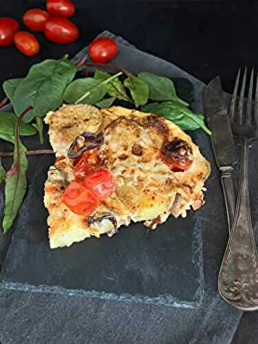 Potato and Tomato Omelette