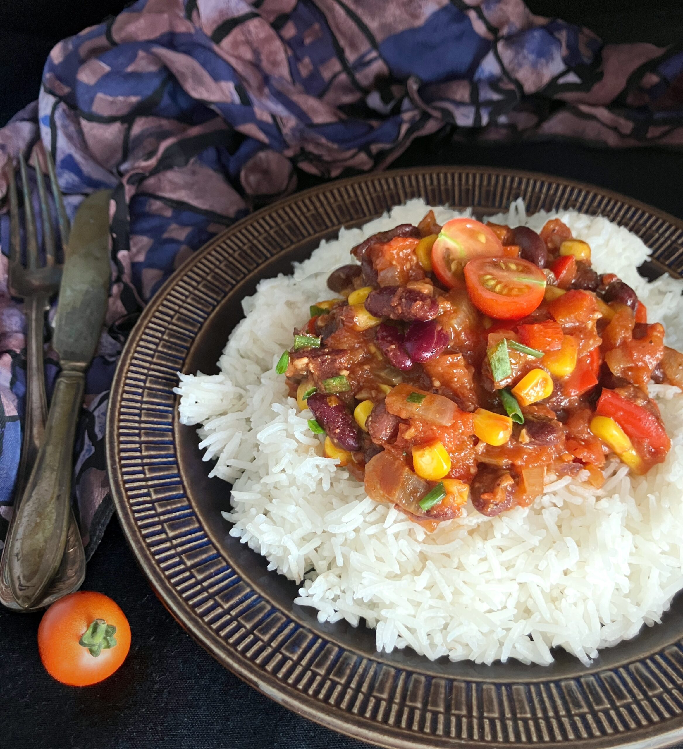 Red Pepper Chilli Sin Carne (Vegetable Chilli)