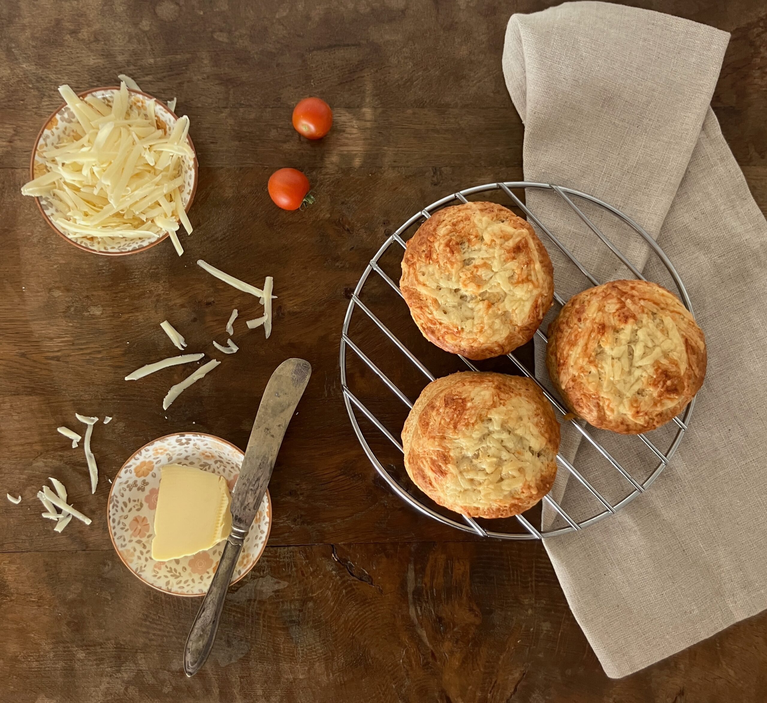 Spelt Cheese Scones (and the secret to making great scones)