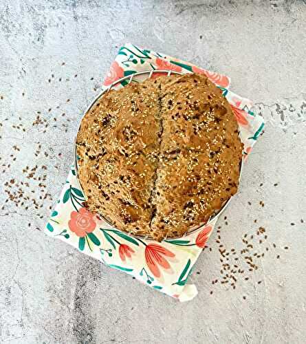 Wholemeal Spelt Soda Bread (with Ground Caraway and Seeds)
