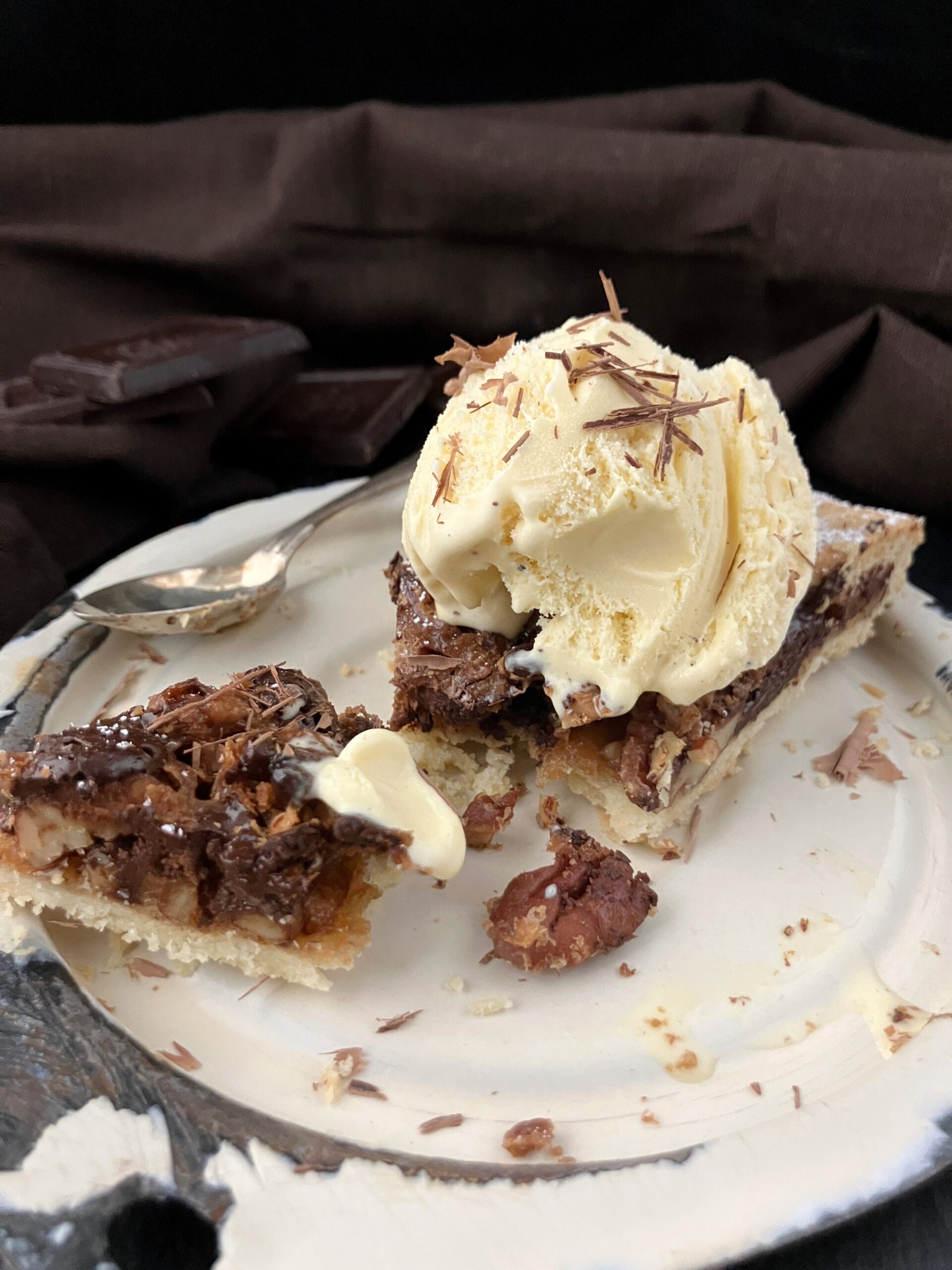 Caramel Pecan and Dark Chocolate Galette