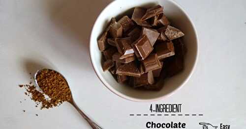 4-ingredient Chocolate Coffee Fudge Sprinkled With Caramelized Walnuts (EASY AND FOOLPROOF!)