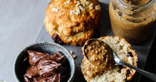 Banana, Chocolate & Oat Scones