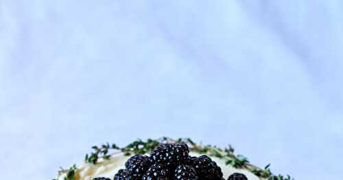 Blackberry, Lime and Thyme Cake