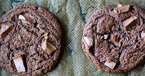 Flourless Double Chocolate Peanut Butter Cookies 