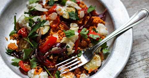 Mediterranean Vegetable and Goats Cheese Couscous Salad