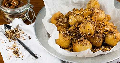 Nutty Chocolate Orange and Maple Loukoumades
