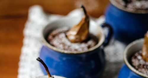 Pear and Chocolate Pudding Pots