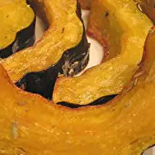 Acorn Squash Slices, Roasted