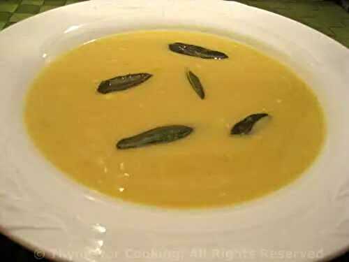 Acorn Squash Soup; Vacation tales from the puppies