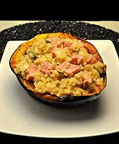 Acorn Squash Stuffed with Ham and Quinoa