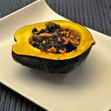 Acorn Squash with Shallots and Walnuts