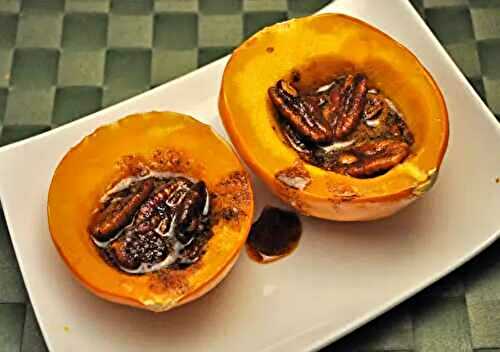 Acorn Squash with Spiced Pecans