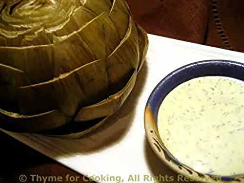 Artichokes: preparing, cooking, eating, & 4 dipping sauces