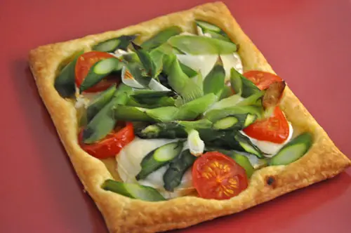 Asparagus and Green Garlic Tarts