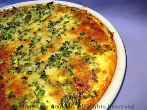 Asparagus and Ham Quiche; Too Much Information