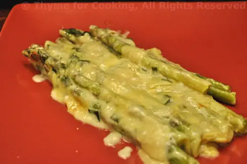 Asparagus Gratin; puppies