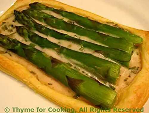Asparagus Pastries with Tarragon Cream; Eating with your fingers; Weekly Menu Plan
