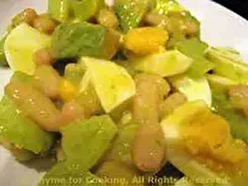 Avocado and White Bean Salad; Another foray into French health Care