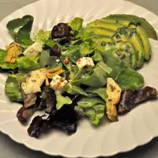 Avocado, Artichoke Heart and Feta Salad