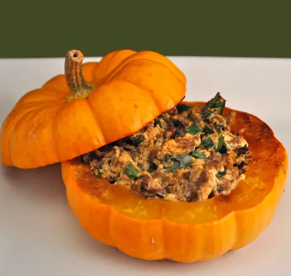 Baby Pumpkins Stuffed with Beef and Ricotta Cheese, the second time