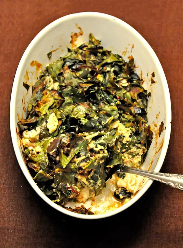 Baked Chard with Feta; a jab