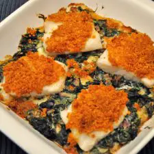 Baked Cod Florentine