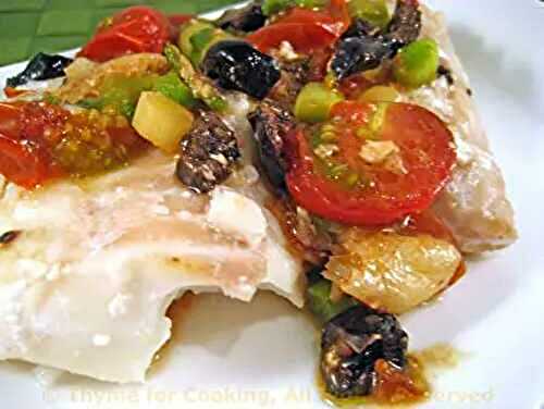 Baked Cod Provençal; Cooking fish, the Weekly Menu
