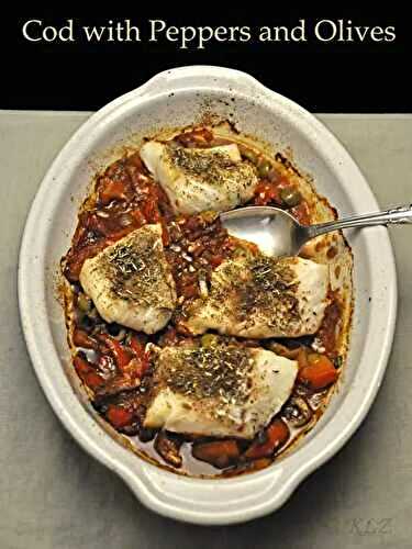 Baked Cod with Red Peppers and Olives, the update