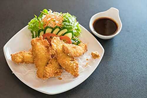 Baked fish with tonkatsu sauce