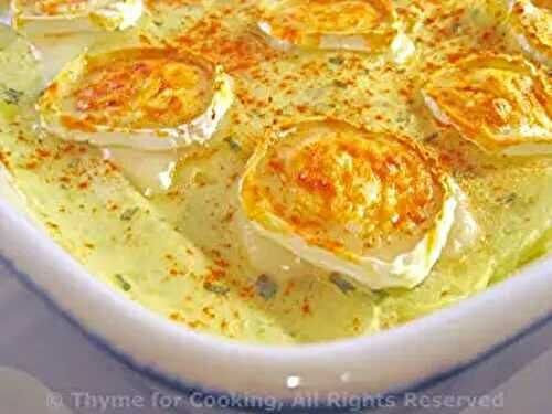 Baked Mashed Potatoes with Chevre; the phones, oh the phones..