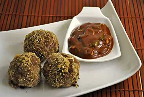 Baked Meatballs with Green Garlic BBQ Sauce; the update