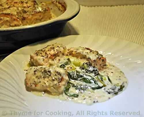 Baked Salmon Florentine; the update