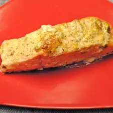 Baked Salmon with Lemon Mayonnaise