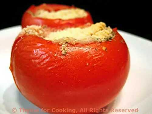 Baked Tomatoes; Sad days, chez nous
