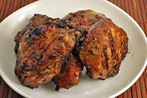 Barbecued Chicken Thighs; tech stuff