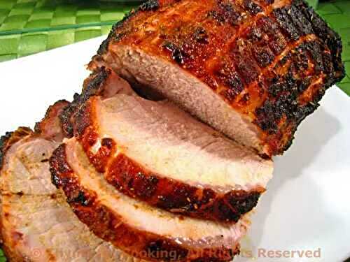 Barbecued Ginger Rosemary Pork Loin; the update