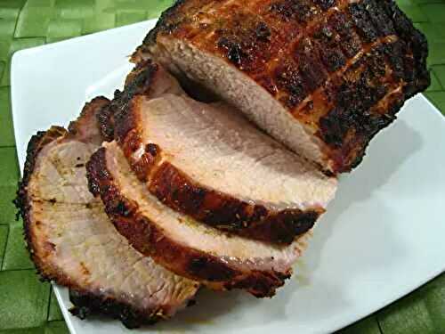 Barbecued Ginger-Rosemary Roast Pork; bad food week