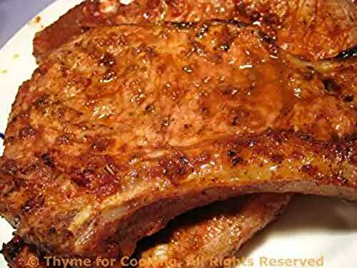 Barbecued Veal Chops; Weekly Menu Plan