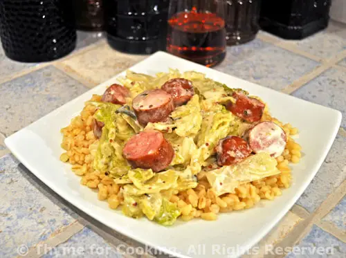Barley with Sausage and Savoy Cabbage; the update