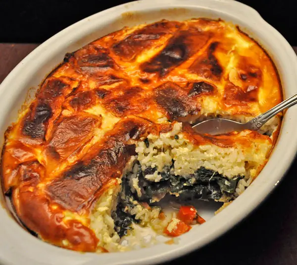 Basmati Rice, Pepper and Chard Gratin