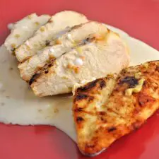 BBQ Chicken Breasts with Mustard Sauce