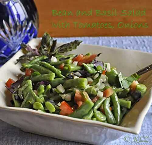 Bean and Basil Salad; the update