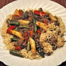 Beef and Asparagus Lo Mein