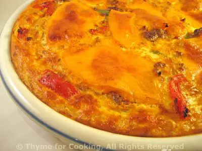Beef and Pepper Quiche; Do it with Enthusiasm